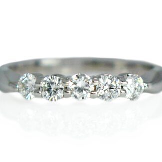 14k white gold 1/2ctw diamond wedding band