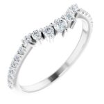 14K 1/3 CTW Natural Diamond Contour Band-White-1/3
