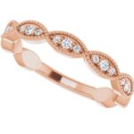 14K Rose 1/5 CTW Diamond Anniversary Band