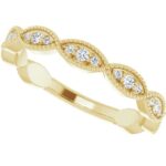 14K Yellow 1/5 CTW Diamond Anniversary Band