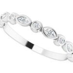 14K White 1/4 CTW Diamond Anniversary Band