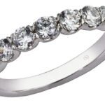 14k White Diamond Wedding Ring (.80ctw)