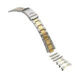 18-20-22 mm Two-tone Multi-End Piece Link Band