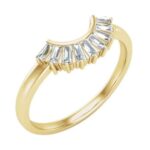 14K Gold 1/4 CTW Natural Diamond Contour Band-Yellow