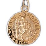 14k Yellow Gold St.Christopher Charm
