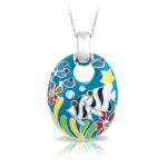 Belle Etoile Angelfish Teal Pendant