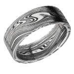 8 mm wide Flat Marble band.-8mm-11