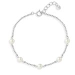 Chain and Freshwater Pearl Children's Bracelet