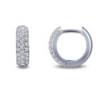 Lafonn 3-Row Huggie Hoop Earrings