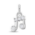 CZ Musical Note Kids Charm