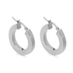 Marcello Pane 925 Square Barrel Earrings