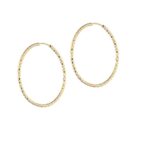 Marcello Pane Yellow Gold Plated Hoop Earrings