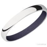 Lashbrook 14K White and Crushed Orchid Cerakote Wedding Band