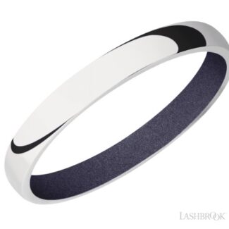 Lashbrook 14K White and Crushed Orchid Cerakote Wedding Band