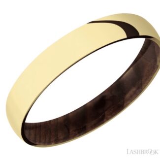 Lashbrook 14K Yellow and Sequoia Wedding Band