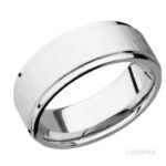 Lashbrook Cobalt Chrome Cross Satin Wedding Band