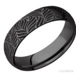 Lashbrook Zirconium Twisted Leaf Wedding Band