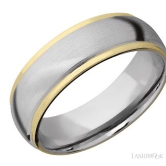 Lashbrook 14K Yellow/White Band