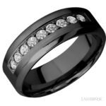 Lashbrook Zirconium Diamond Wedding Band