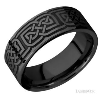 Lashbrook Zirconium Celtic Wedding Band