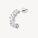 Brosway Clear Half-Circle Baguette Fancy Stud Earring