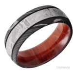 Lashbrook Damascus and Padauk Wedding Band