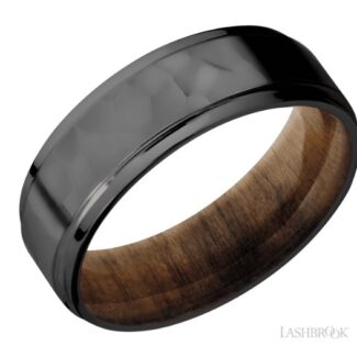 Lashbrook Zirconium and Teak Wedding Band