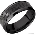Lashbrook Zirconium and Carbon Fiber Wedding Band