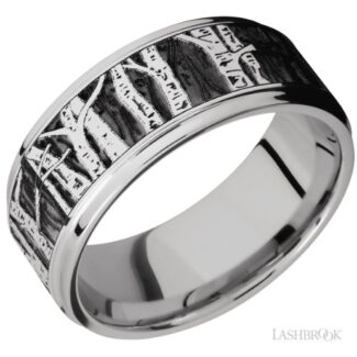 Lashbrook Cobalt Chrome Aspen Wedding Band