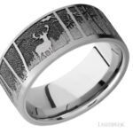 Lashbrook Titanium Elk Mountain Wedding Band