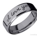 Lashbrook Custom Handwriting Wedding Band-Tantalum