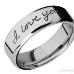 Lashbrook Custom Handwriting Wedding Band-Platinum