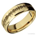 Lashbrook Custom Soundwave Wedding Band-14K Yellow
