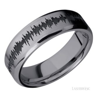 Lashbrook Custom Soundwave Wedding Band-Tantalum