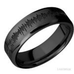 Lashbrook Custom Soundwave Wedding Band-Zirconium