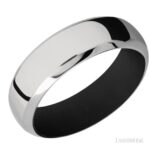 Lashbrook Cerakote Wedding Band-10K White