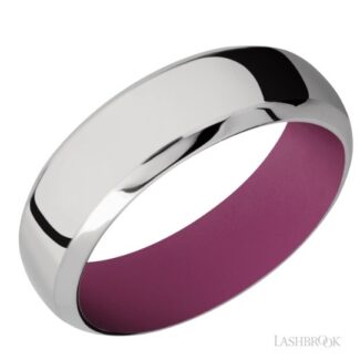 Lashbrook Cerakote Wedding Band-14K White