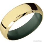 Lashbrook Cerakote Wedding Band-10K Yellow