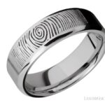 Lashbrook Custom Fingerprint Wedding Band-10K White