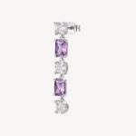 Brosway Purple Baguette and Cushion Fancy Earring