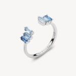 Brosway Fancy Blue Baguette Open Ring