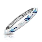 Belle Etoile Constellations: Migration White & Blue Bangle