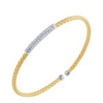 Charles Garnier NARDINI BRACELET CZ MESH 3MM CUFF