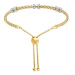 3 DOUBLE RONDELLE BOLO/FRIENDSHIP BRACELET, MONICA