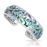 Belle Etoile Morning Glory Blue Bangle