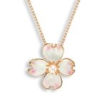 Nicole Barr Sterling Silver Dogwood Necklace- White. Akoya-Pearl
