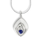 Nicole Barr Sterling Silver Enameled Necklace