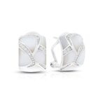 Belle Etoile Sierna M.O.P White Earrings