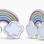 Whimsical Rainbow Children's Earrings