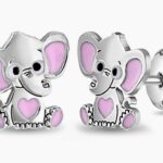 Bashful Elephant Children's Earrings